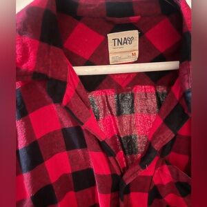 Aritzia TNA plaid shirt
